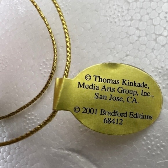 Vintage Thomas kinkade bradford editions heirloom glass ornaments 3 *read descri - Picture 10 of 10